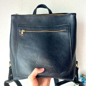 Portland Leather Good Black Backpack